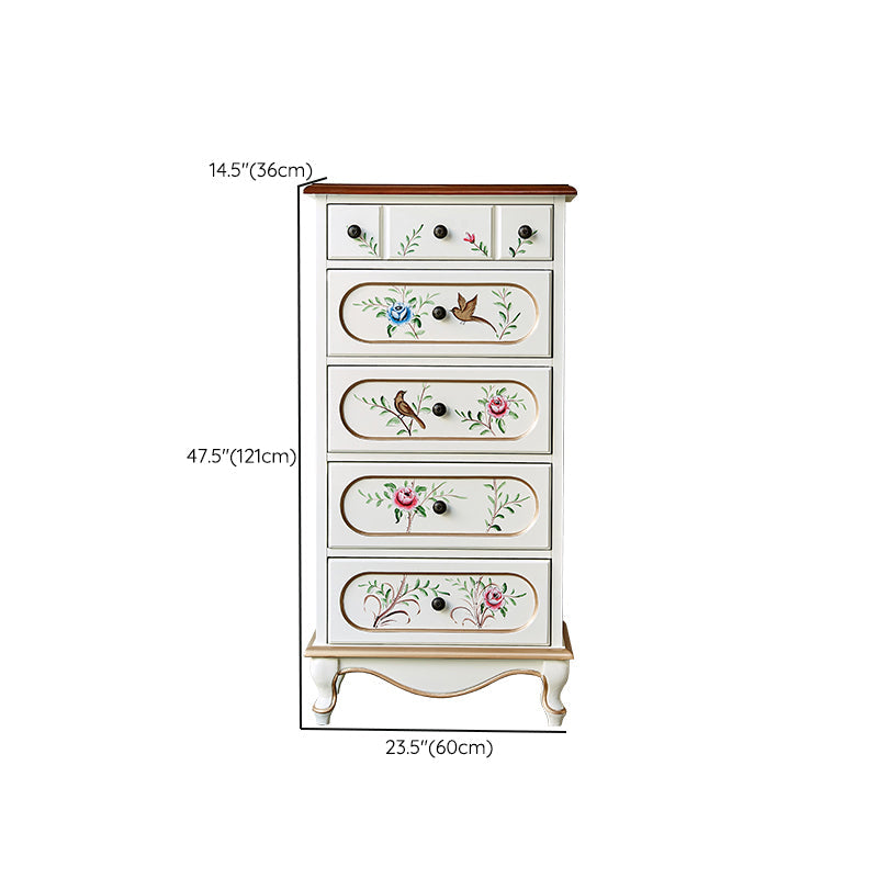 Cassettiera moderna in legno realizzata con cassettiera con 3/4/5 cassetti