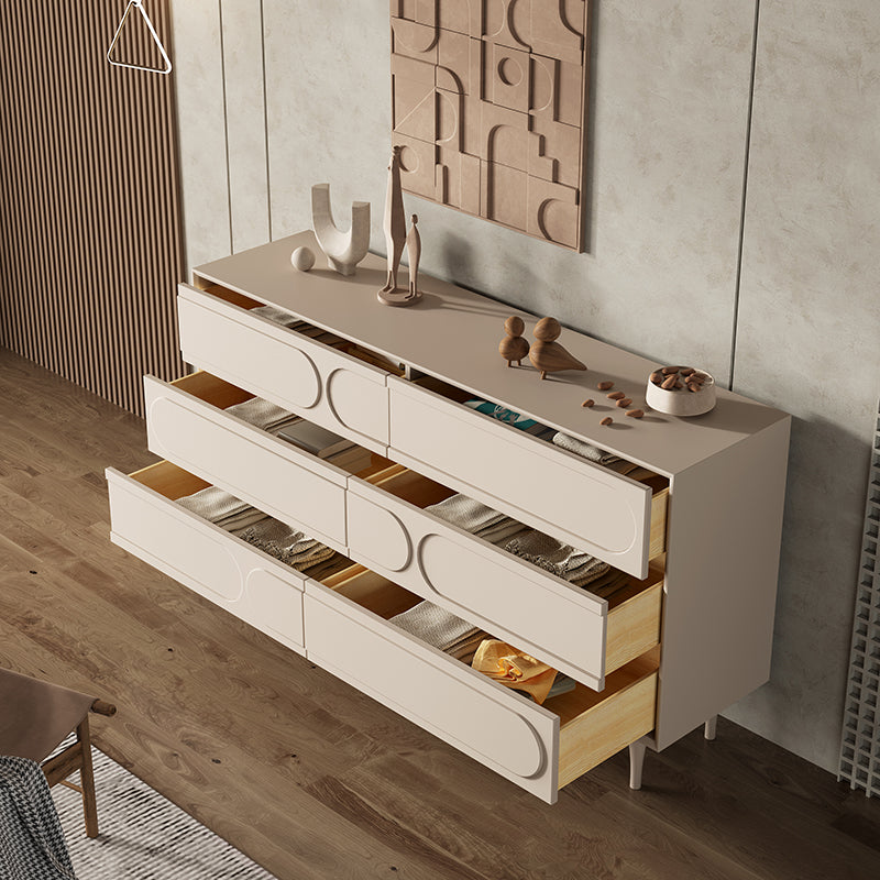 15,6-Zoll-W-Aufbewahrungskommode Moderne Kommode aus Massivholz mit 5/6 Schubladen