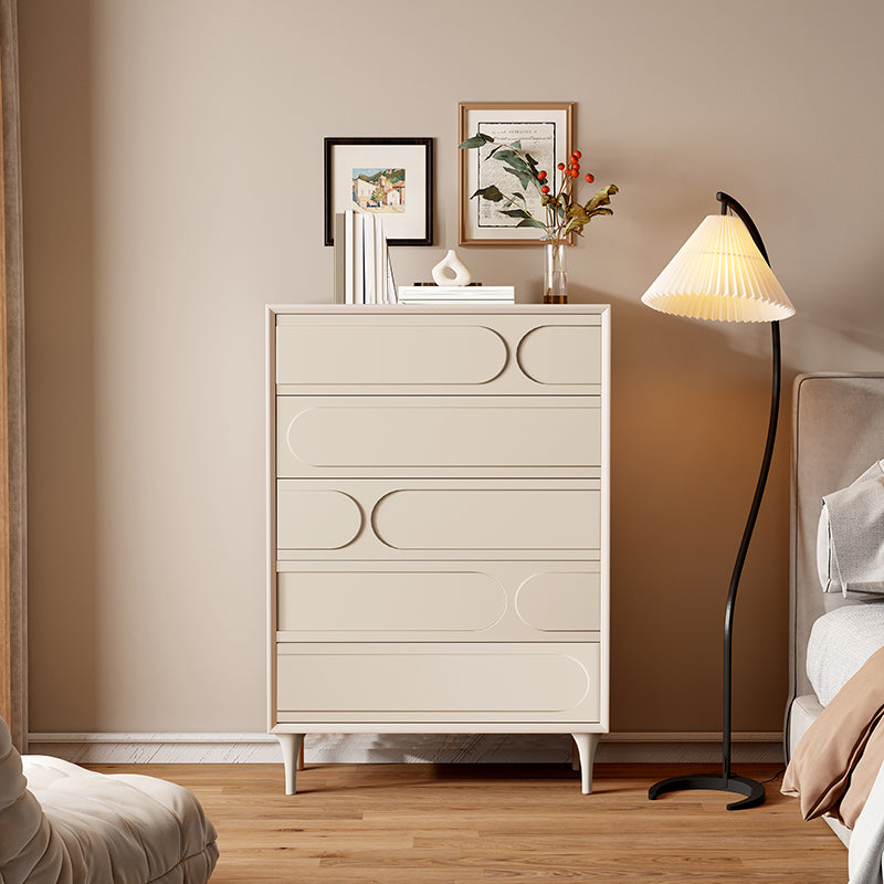 15,6-Zoll-W-Aufbewahrungskommode Moderne Kommode aus Massivholz mit 5/6 Schubladen