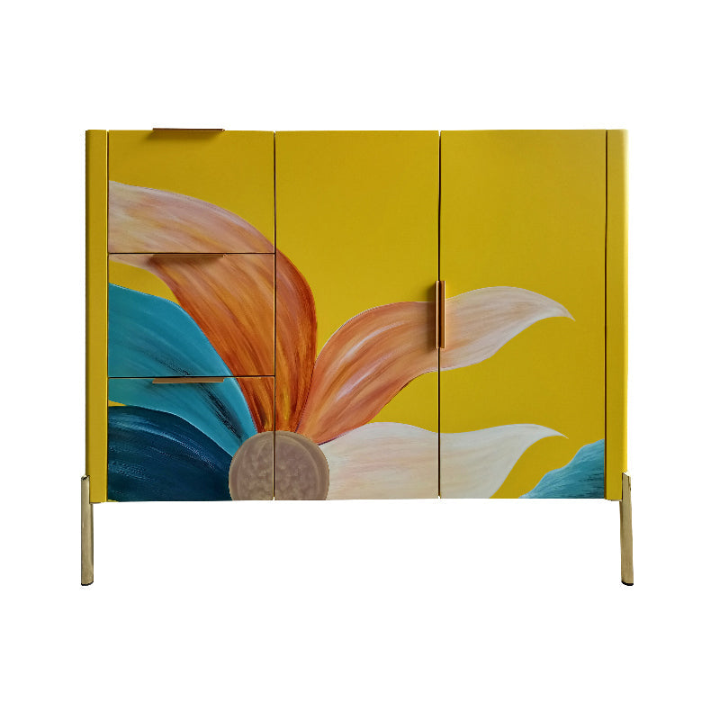15.6-inch Width Modern Storage Chest Dresser Stone Storage Chest 47.2"L x 15.7"W x 39.4"H Yellow Clearhalo 'Bedroom Furniture' 'Dressers & Chests' 'dressers_chests' 'furn' 'furn_dressers_chests' 'Furniture' 6598742