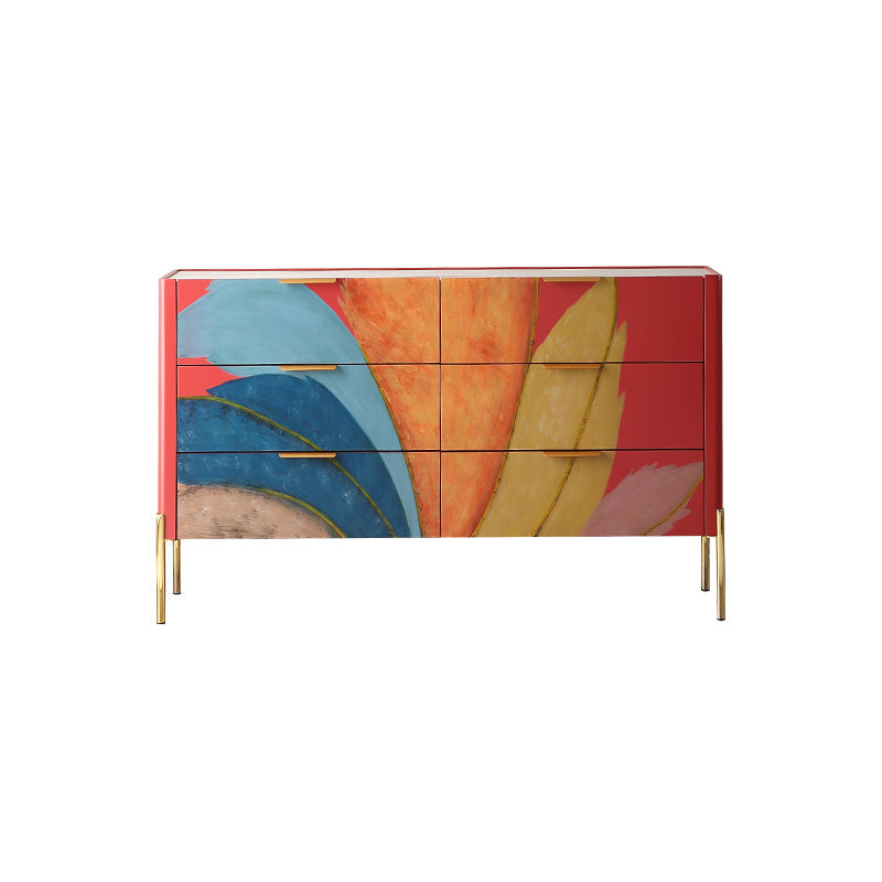 15.6-inch Width Modern Storage Chest Dresser Stone Storage Chest 47"L x 16"W x 30"H Red Clearhalo 'Bedroom Furniture' 'Dressers & Chests' 'dressers_chests' 'furn' 'furn_dressers_chests' 'Furniture' 6598758