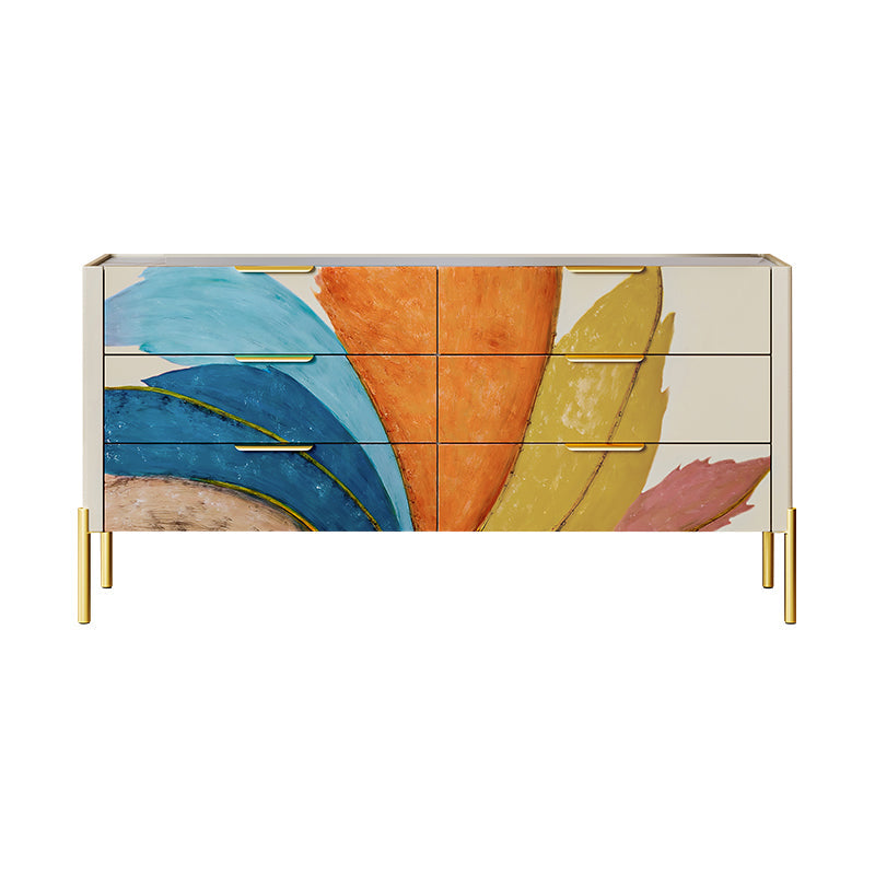 15.6-inch Width Modern Storage Chest Dresser Stone Storage Chest 59"L x 16"W x 30"H Off-White Clearhalo 'Bedroom Furniture' 'Dressers & Chests' 'dressers_chests' 'furn' 'furn_dressers_chests' 'Furniture' 6598760