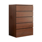 15.99-inch W Manufactured Wood Storage Chest Contemporary Dresser 24"L x 16"W x 43"H Nut-Brown 5 Clearhalo 'Bedroom Furniture' 'Dressers & Chests' 'dressers_chests' 'furn' 'furn_dressers_chests' 'Furniture' 6598803