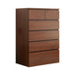 15.99-inch W Manufactured Wood Storage Chest Contemporary Dresser 24"L x 16"W x 43"H Nut-Brown 6 Clearhalo 'Bedroom Furniture' 'Dressers & Chests' 'dressers_chests' 'furn' 'furn_dressers_chests' 'Furniture' 6598809