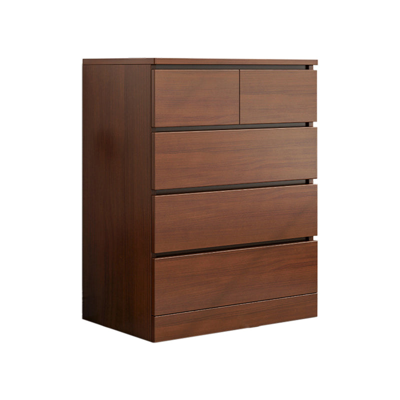 15.99-inch W Manufactured Wood Storage Chest Contemporary Dresser 24"L x 16"W x 35"H Nut-Brown 5 Clearhalo 'Bedroom Furniture' 'Dressers & Chests' 'dressers_chests' 'furn' 'furn_dressers_chests' 'Furniture' 6598813
