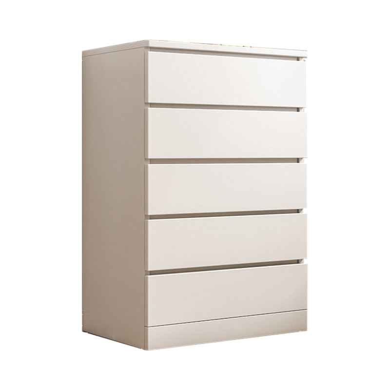 15.99-inch W Manufactured Wood Storage Chest Contemporary Dresser 24"L x 16"W x 43"H White 5 Clearhalo 'Bedroom Furniture' 'Dressers & Chests' 'dressers_chests' 'furn' 'furn_dressers_chests' 'Furniture' 6598821