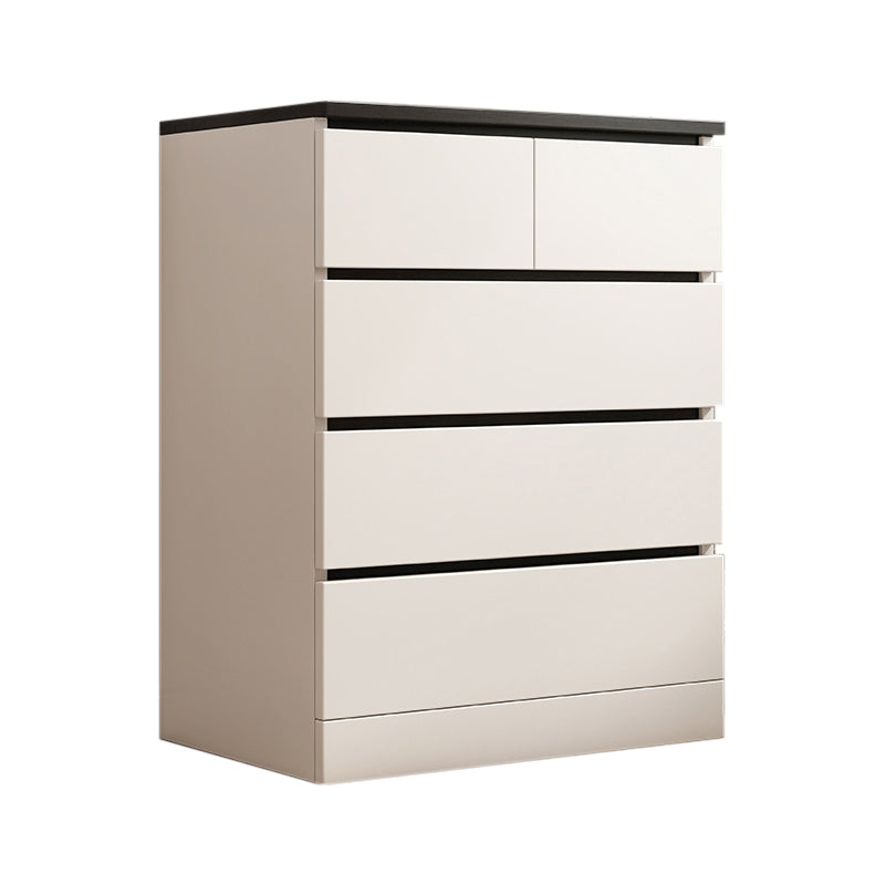 15.99-inch W Manufactured Wood Storage Chest Contemporary Dresser 24"L x 16"W x 35"H White-Black 5 Clearhalo 'Bedroom Furniture' 'Dressers & Chests' 'dressers_chests' 'furn' 'furn_dressers_chests' 'Furniture' 6598822