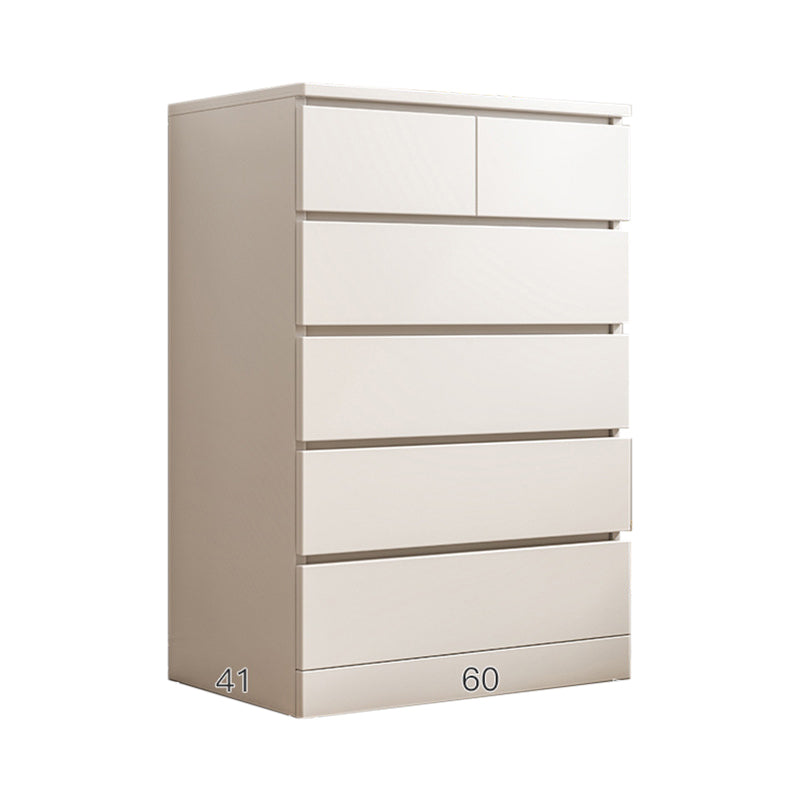 15.99-inch W Manufactured Wood Storage Chest Contemporary Dresser 24"L x 16"W x 43"H White 6 Clearhalo 'Bedroom Furniture' 'Dressers & Chests' 'dressers_chests' 'furn' 'furn_dressers_chests' 'Furniture' 6598824