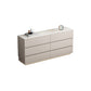 13.65-inch Width Stone Storage Chest Dresser Contemporary Dresser 59"L x 14"W x 28"H Grey Clearhalo 'Bedroom Furniture' 'Dressers & Chests' 'dressers_chests' 'furn' 'furn_dressers_chests' 'Furniture' 6598840