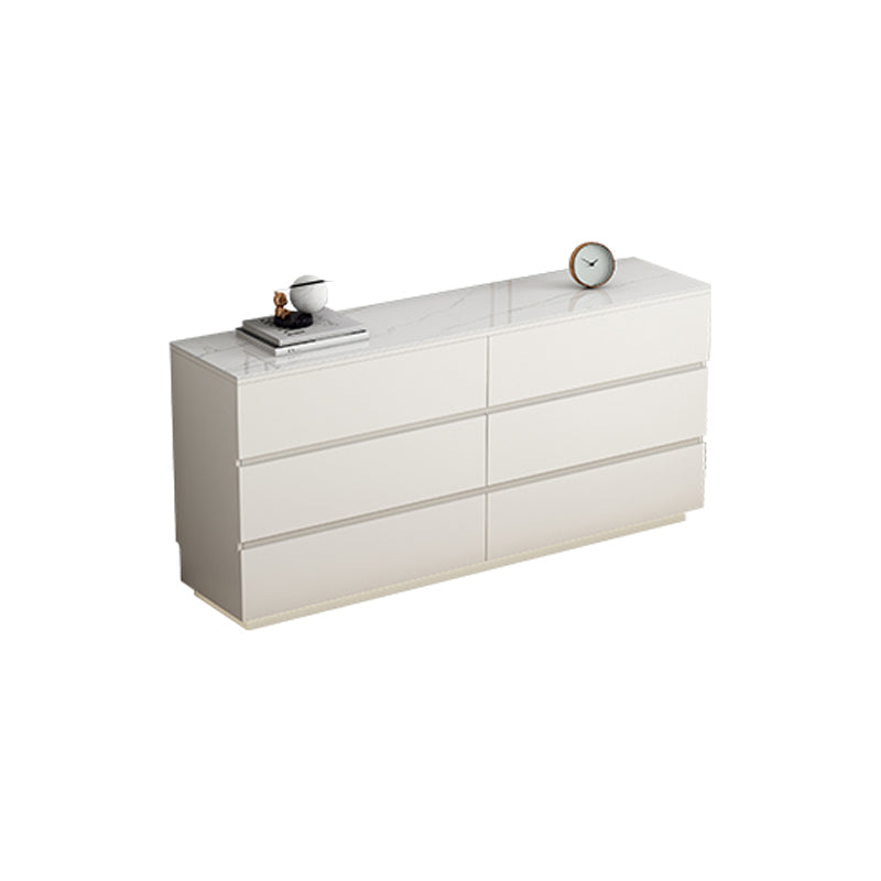 13.65-inch Width Stone Storage Chest Dresser Contemporary Dresser 59"L x 14"W x 28"H White Clearhalo 'Bedroom Furniture' 'Dressers & Chests' 'dressers_chests' 'furn' 'furn_dressers_chests' 'Furniture' 6598841