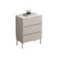 13.65-inch Width Stone Storage Chest Dresser Contemporary Dresser 24"L x 14"W x 32"H Grey Clearhalo 'Bedroom Furniture' 'Dressers & Chests' 'dressers_chests' 'furn' 'furn_dressers_chests' 'Furniture' 6598844
