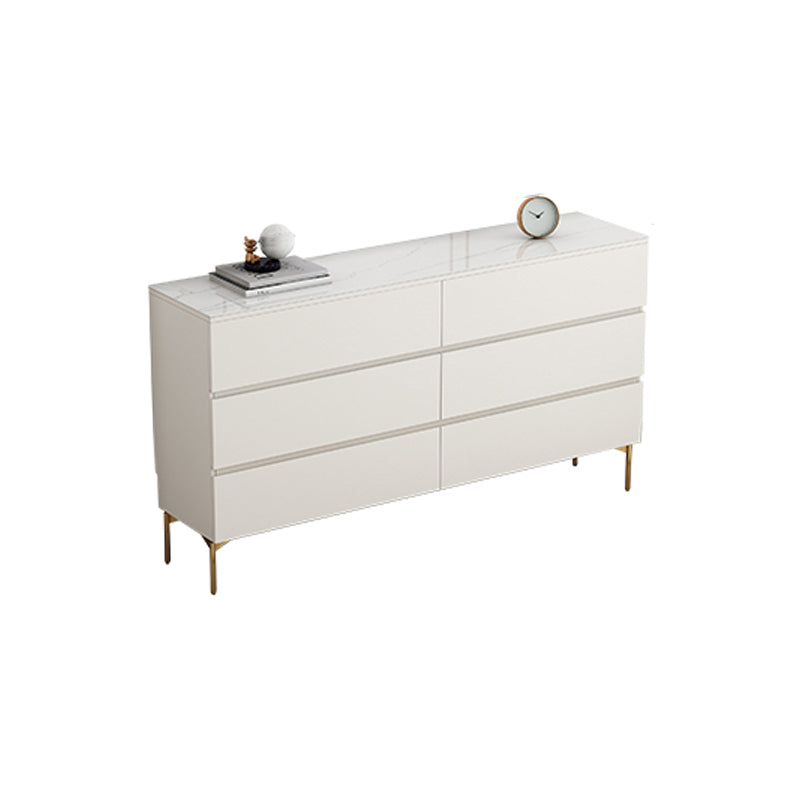 13.65-inch Width Stone Storage Chest Dresser Contemporary Dresser 59"L x 14"W x 32"H White Clearhalo 'Bedroom Furniture' 'Dressers & Chests' 'dressers_chests' 'furn' 'furn_dressers_chests' 'Furniture' 6598851