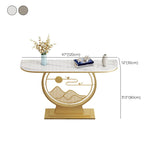 Tavolo di accento della console moderna Antique Console di divano console Tabella in pietra