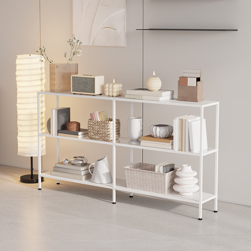 Contemporary Rectangle Console Accent Table Antique Finish Console Sofa Table in Metal Clearhalo 'Console Tables' 'console_tables' 'Entry & Mudroom Furniture' 'furn' 'furn_console_tables' 'Furniture' 6598933