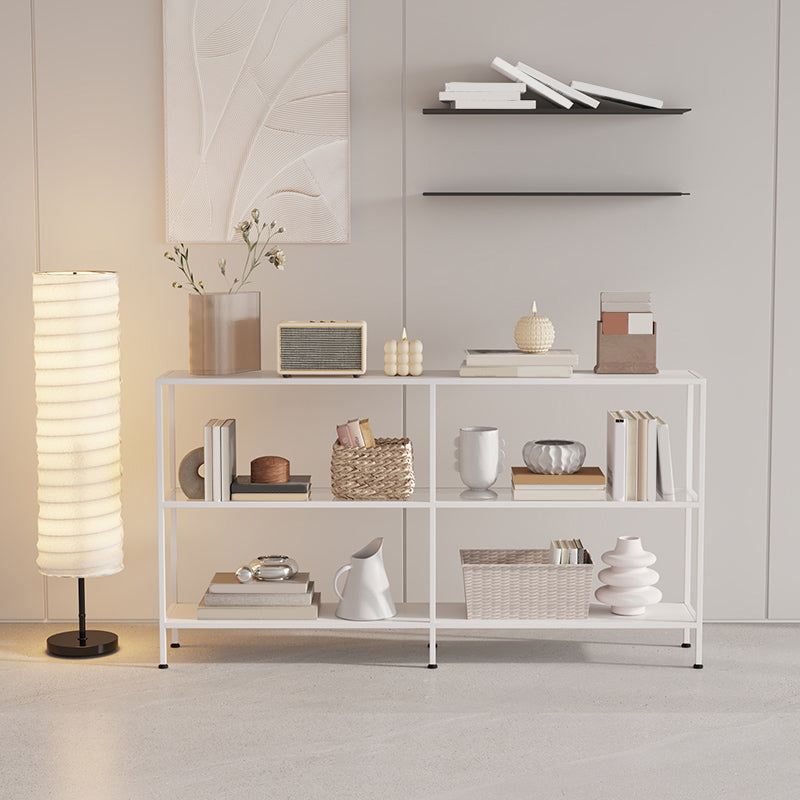 Contemporary Rectangle Console Accent Table Antique Finish Console Sofa Table in Metal Clearhalo 'Console Tables' 'console_tables' 'Entry & Mudroom Furniture' 'furn' 'furn_console_tables' 'Furniture' 6598935