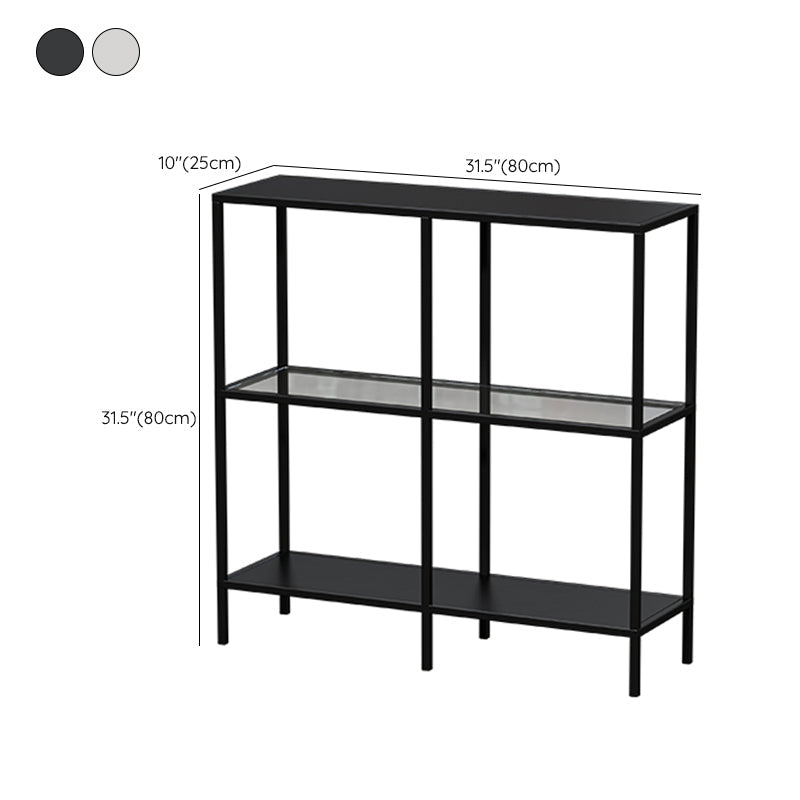 Contemporary Rectangle Console Accent Table Antique Finish Console Sofa Table in Metal Clearhalo 'Console Tables' 'console_tables' 'Entry & Mudroom Furniture' 'furn' 'furn_console_tables' 'Furniture' 6598945