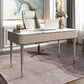 Escritorio de escritura rectangular de glamour Desk de oficina de piedra con 2/3 cajones