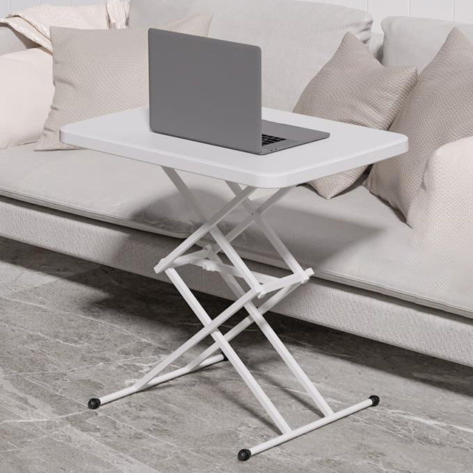 Escritorio de oficina contemporáneo escritorio de escritura rectangular con piernas blancas