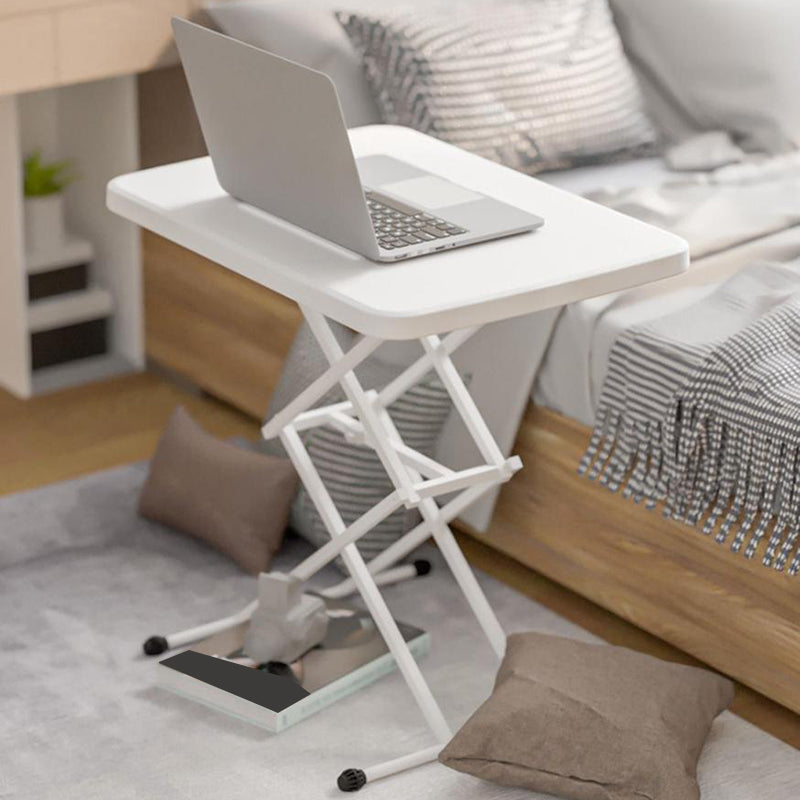 Escritorio de oficina contemporáneo escritorio de escritura rectangular con piernas blancas