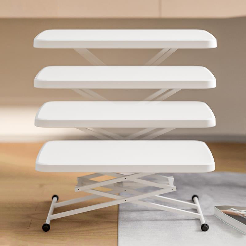 Escritorio de oficina contemporáneo escritorio de escritura rectangular con piernas blancas