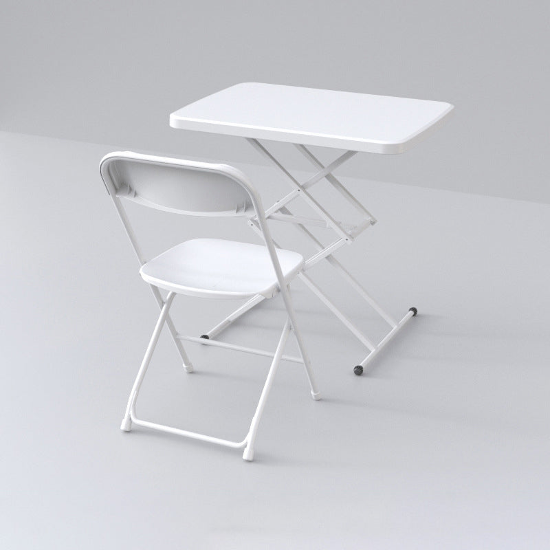 Escritorio de oficina contemporáneo escritorio de escritura rectangular con piernas blancas