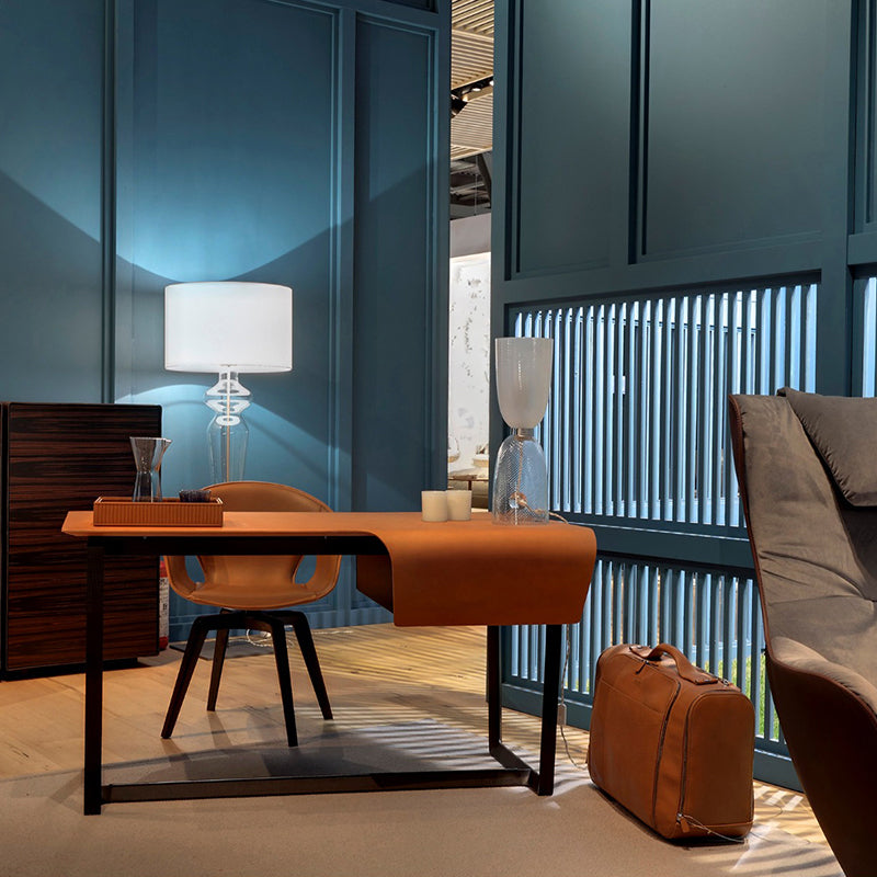 Contemporary Rectangular Writing Desk Bedroom Office Desk with Black Legs Clearhalo 'furn' 'furn_office_desk' 'Furniture' 'Office Desks' 'Office Furniture' 'office_desk' 6599494