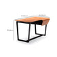 Contemporary Rectangular Writing Desk Bedroom Office Desk with Black Legs Clearhalo 'furn' 'furn_office_desk' 'Furniture' 'Office Desks' 'Office Furniture' 'office_desk' 6599505