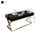 Glam Engineered Wood Writing Desk Bedroom Office Desk with Legs