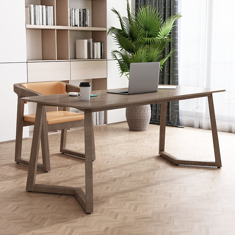 Zeitgenössischer rechteckiger Schreibtisch Holzbüro für Schlafzimmer