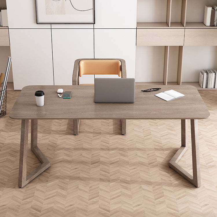 Zeitgenössischer rechteckiger Schreibtisch Holzbüro für Schlafzimmer