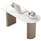 Contemporáneo 29.53 "Escritorio de escritura de alto escritorio de piedra Peninsula Desk of Office