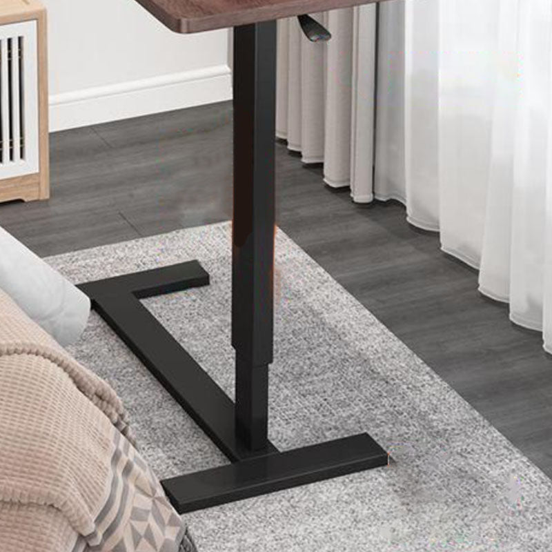 Contemporary Curved Writing Desk Pedestal Office Desk with Metal Legs Clearhalo 'furn' 'furn_office_desk' 'Furniture' 'Office Desks' 'Office Furniture' 'office_desk' 6599652