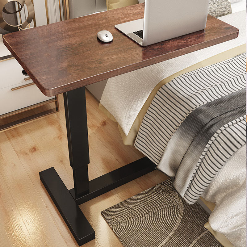 Contemporary Curved Writing Desk Pedestal Office Desk with Metal Legs Adjustable Height Clearhalo 'furn' 'furn_office_desk' 'Furniture' 'Office Desks' 'Office Furniture' 'office_desk' 6599657