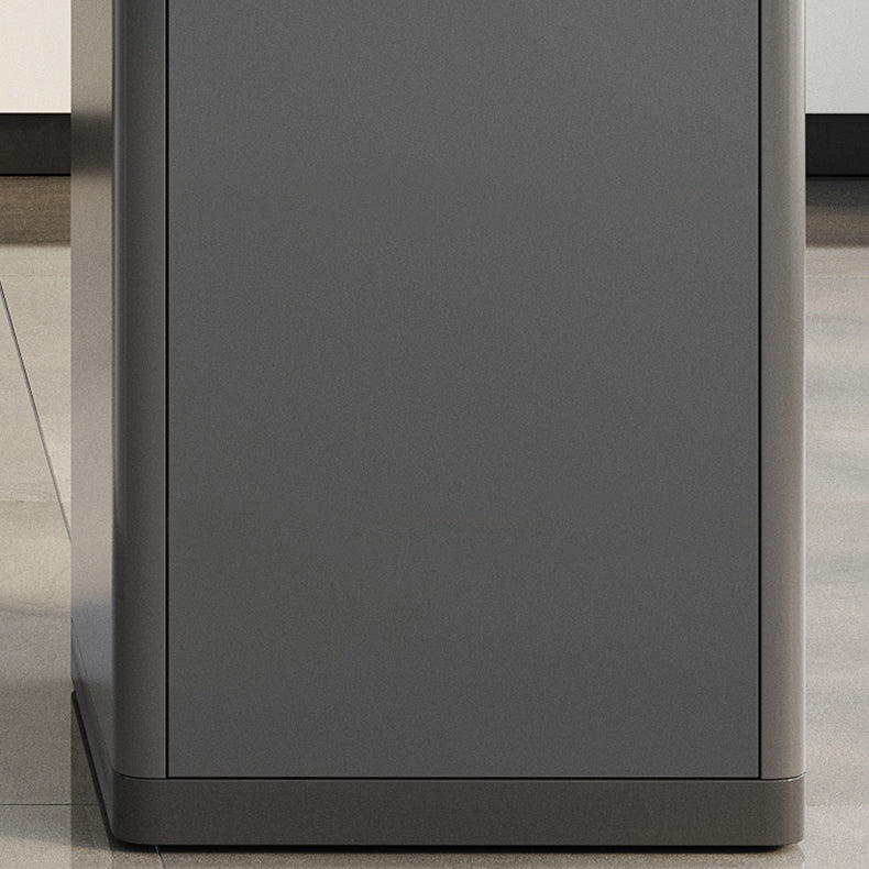 29.25-inch H Hedendaagse computerbureau gebogen stenen bureau