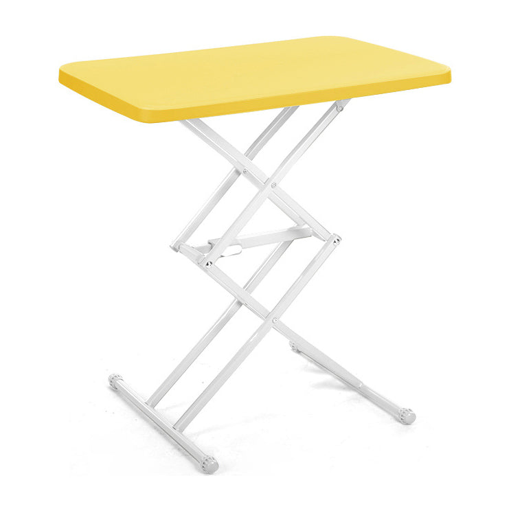 Contemporary Bedroom Office Desk Rectangular Writing Desk with Legs 25.2"L x 17.7"W x 27.5"H Yellow Clearhalo 'furn' 'furn_office_desk' 'Furniture' 'Office Desks' 'Office Furniture' 'office_desk' 6599729