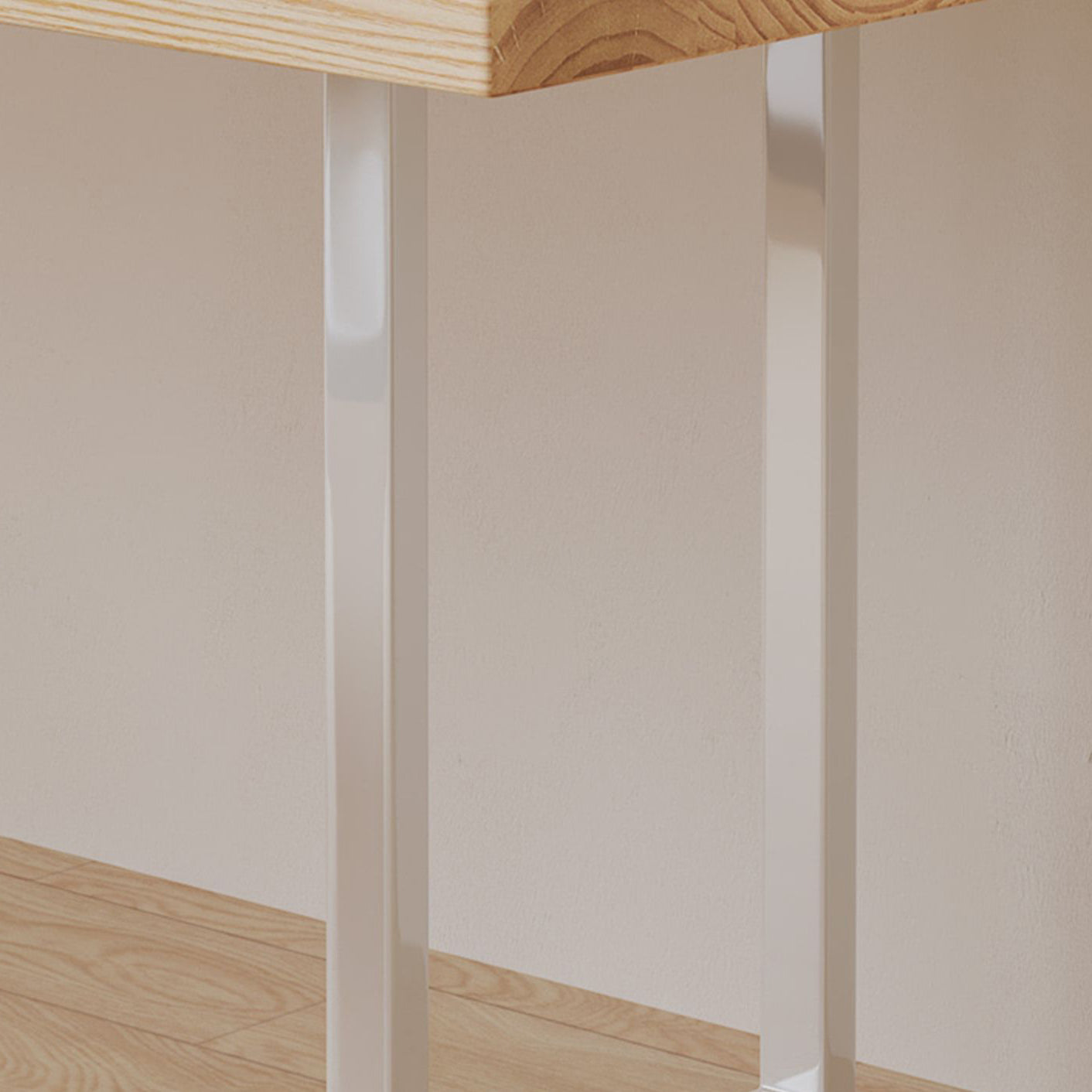 Contemporary Bedroom Writing Desk Wooden Office Desk with White Legs Clearhalo 'furn' 'furn_office_desk' 'Furniture' 'Office Desks' 'Office Furniture' 'office_desk' 6599771