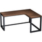 29,25 inch Hoogte Industrial Office Desk Solid Wood L-Shape Writing Desk