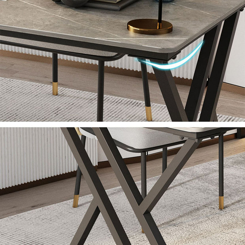 Scrivania per computer industriale camera da letto in pietra scrivania con gambe