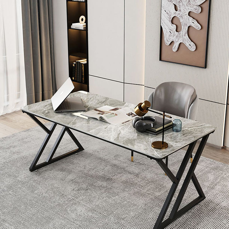 Scrivania per computer industriale camera da letto in pietra scrivania con gambe