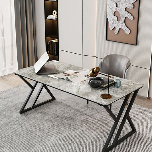 Industrie Computer Schreibtisch Schlafzimmer Stone Office Desk mit Beinen