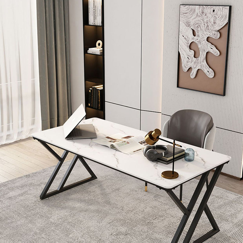 Scrivania per computer industriale camera da letto in pietra scrivania con gambe