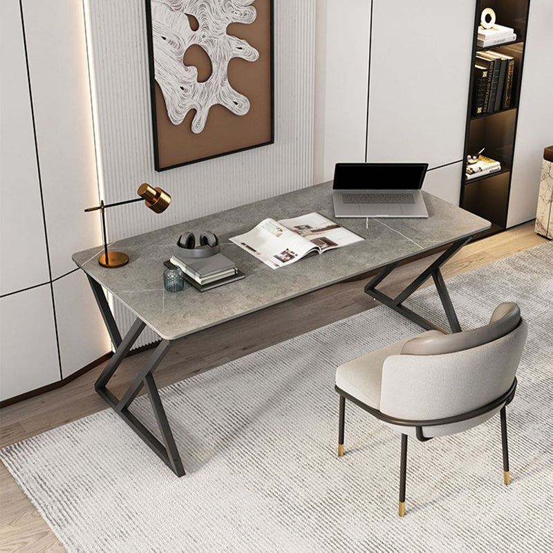 Scrivania per computer industriale camera da letto in pietra scrivania con gambe