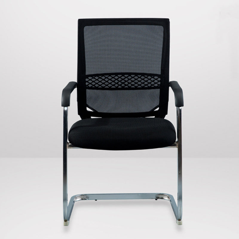 No Wheels Office Chair Modern Fixed Arms Upholstered No Distressing Desk Chair Clearhalo 'furn' 'furn_office_chair' 'Furniture' 'Office Chairs' 'Office Furniture' 'office_chair' 6599934