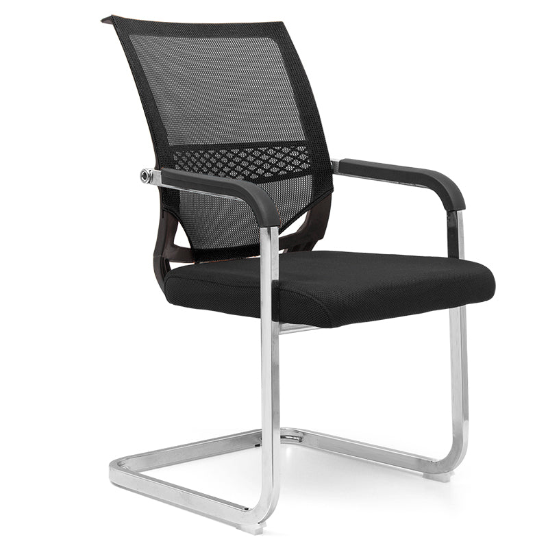 No Wheels Office Chair Modern Fixed Arms Upholstered No Distressing Desk Chair Clearhalo 'furn' 'furn_office_chair' 'Furniture' 'Office Chairs' 'Office Furniture' 'office_chair' 6599939