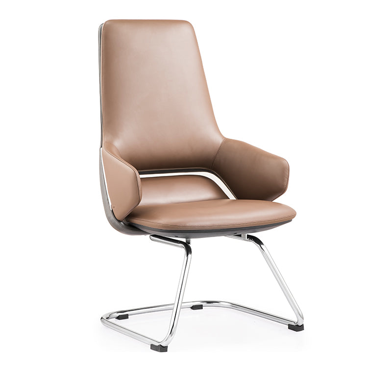 Modern Leather Managers Chair No Arm Executive Chair for Office Clearhalo 'furn' 'furn_office_chair' 'Furniture' 'Office Chairs' 'Office Furniture' 'office_chair' 6600024