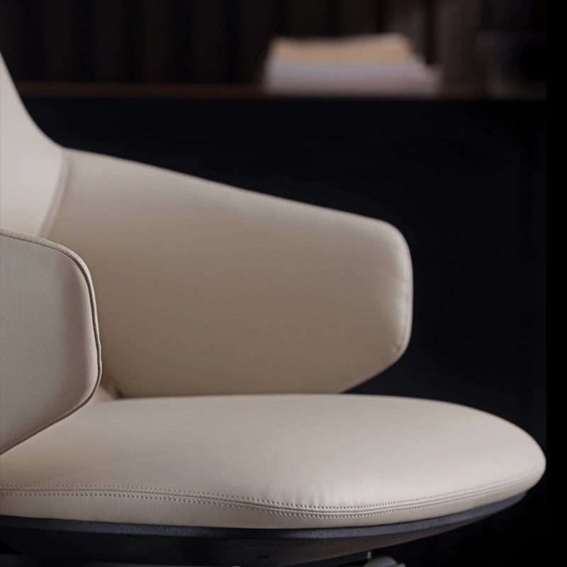 Modern Leather Managers Chair No Arm Executive Chair for Office Clearhalo 'furn' 'furn_office_chair' 'Furniture' 'Office Chairs' 'Office Furniture' 'office_chair' 6600027