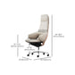 Modern Leather Managers Chair No Arm Executive Chair for Office Clearhalo 'furn' 'furn_office_chair' 'Furniture' 'Office Chairs' 'Office Furniture' 'office_chair' 6600042