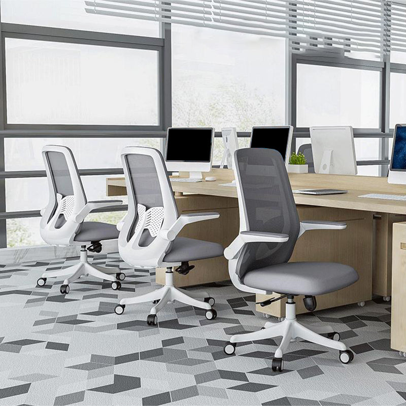 Modern Office Chair Tilt Mechanism Padded Arms Desk Chair with Wheels Clearhalo 'furn' 'furn_office_chair' 'Furniture' 'Office Chairs' 'Office Furniture' 'office_chair' 6600072