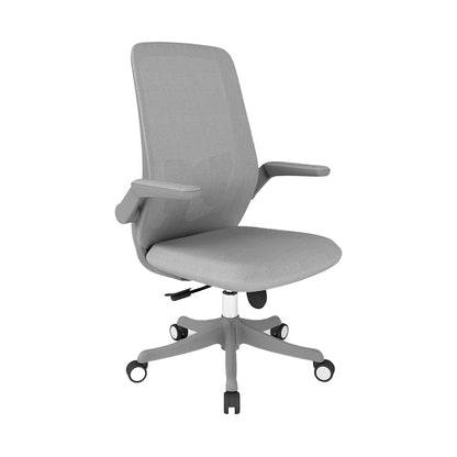 Modern Office Chair Tilt Mechanism Padded Arms Desk Chair with Wheels Grey 1 Piece Clearhalo 'furn' 'furn_office_chair' 'Furniture' 'Office Chairs' 'Office Furniture' 'office_chair' 6600076