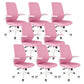 Modern Office Chair Tilt Mechanism Padded Arms Desk Chair with Wheels Pink 8 Piece Set Clearhalo 'furn' 'furn_office_chair' 'Furniture' 'Office Chairs' 'Office Furniture' 'office_chair' 6600089